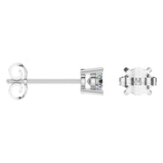 Solitaire Stud Earrings - Round 4.3mm