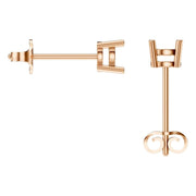 Solitaire Stud Earrings - Round 4.3mm