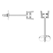 Solitaire Stud Earrings - Round 4.3mm