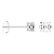 Solitaire Stud Earrings - Round 4.7mm