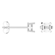 Solitaire Stud Earrings - Round 4.7mm