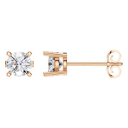 Solitaire Stud Earrings - Round 5mm