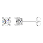 Solitaire Stud Earrings - Round 5mm
