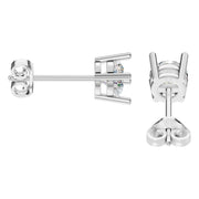 Solitaire Stud Earrings - Round 5mm