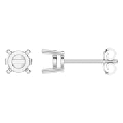 Solitaire Stud Earrings - Round 5mm
