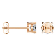 Solitaire Stud Earrings - Round 5.5mm
