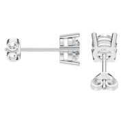 Solitaire Stud Earrings - Round 5.5mm