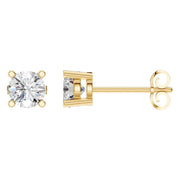 Solitaire Stud Earrings - Round 5.5mm