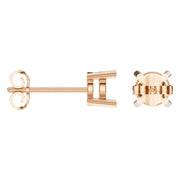 Solitaire Stud Earrings - Round 5.5mm
