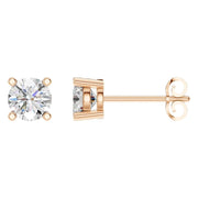 Solitaire Stud Earrings - Round 5.75mm
