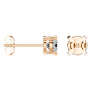 Solitaire Stud Earrings - Round 5.75mm