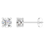 Solitaire Stud Earrings - Round 5.75mm