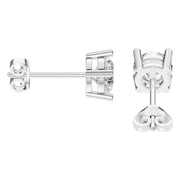 Solitaire Stud Earrings - Round 5.75mm