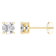 Solitaire Stud Earrings - Round 5.75mm