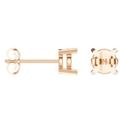 Solitaire Stud Earrings - Round 5.75mm