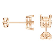 Solitaire Stud Earrings - Round 5.75mm