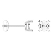 Solitaire Stud Earrings - Round 5.75mm