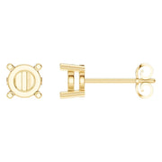Solitaire Stud Earrings - Round 5.75mm
