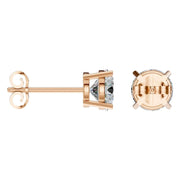 Solitaire Stud Earrings - Round 6.3mm