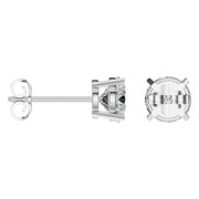 Solitaire Stud Earrings - Round 6.3mm