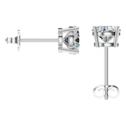 Solitaire Stud Earrings - Round 6.3mm