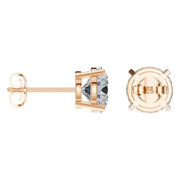 Solitaire Stud Earrings - Round 8mm