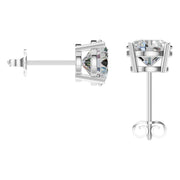 Solitaire Stud Earrings - Round 8mm