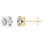 Solitaire Stud Earrings - Round 8mm