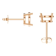 Solitaire Stud Earrings - Round 8mm