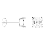 Solitaire Stud Earrings - Round 8mm