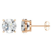 Solitaire Stud Earrings - Round 9mm