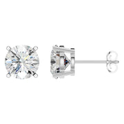Solitaire Stud Earrings - Round 9mm