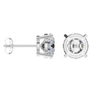 Solitaire Stud Earrings - Round 9mm