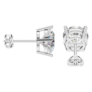 Solitaire Stud Earrings - Round 9mm