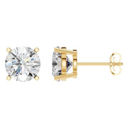 Solitaire Stud Earrings - Round 9mm