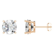 Solitaire Stud Earrings - Round 10.25mm