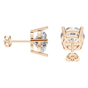 Solitaire Stud Earrings - Round 10.25mm