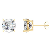 Solitaire Stud Earrings - Round 10.25mm