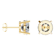 Solitaire Stud Earrings - Round 10.25mm