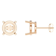 Solitaire Stud Earrings - Round 10.25mm