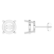 Solitaire Stud Earrings - Round 10.25mm