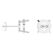 Solitaire Stud Earrings - Round 10.25mm