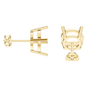 Solitaire Stud Earrings - Round 10.25mm