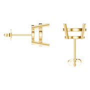 Solitaire Stud Earrings - Round 10.25mm