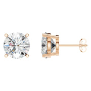 Solitaire Stud Earrings - Round 11mm