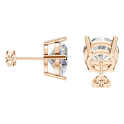 Solitaire Stud Earrings - Round 11mm