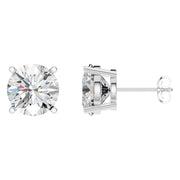 Solitaire Stud Earrings - Round 11mm