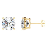 Solitaire Stud Earrings - Round 11mm
