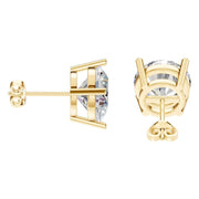 Solitaire Stud Earrings - Round 11mm