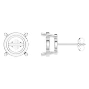 Solitaire Stud Earrings - Round 11mm